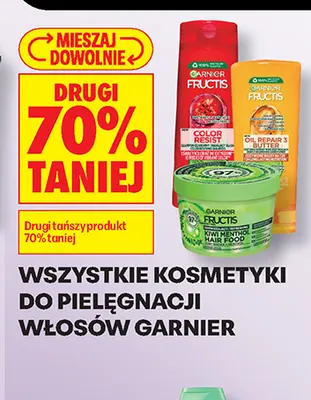 Kosmetyki do pielęgnacji włosów Garnier promocja w Biedronka
