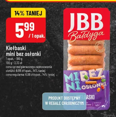 Kiełbaski mini bez osłonki promocja w POLOmarket