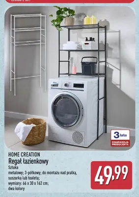 Regał łazienkowy Home Creation promocja w Aldi