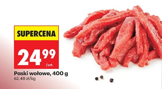 Paski wołowe promocja w Biedronka