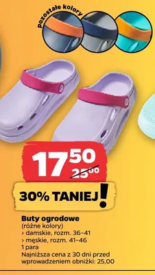 Klapki ogrodowe męskie promocja w Netto