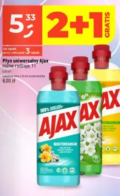 Płyn uniwersalny Ajax promocja w Dealz