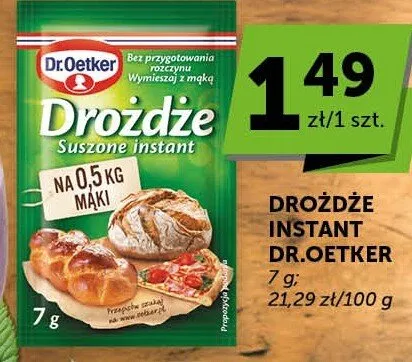 Drożdże suszone instant promocja w ABC