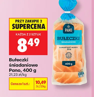 Bułeczki śniadaniowe Pano promocja w Biedronka