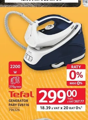 Generator pary Tefal promocja w Selgros