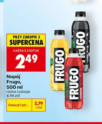 Napój Frugo żółte promocja w Biedronka