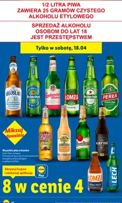 Piwo Perła chmielowa promocja w Lidl