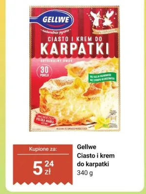 Ciasto i krem do karpatki promocja w Dino