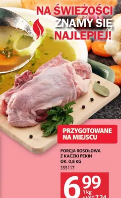 Porcja rosołowa z kaczki Pekin promocja w Selgros