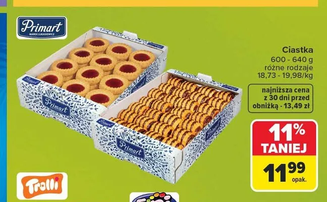 Ciastka Primart promocja w Carrefour Market