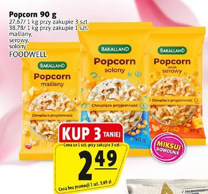Popcorn serowy promocja w Prim Market