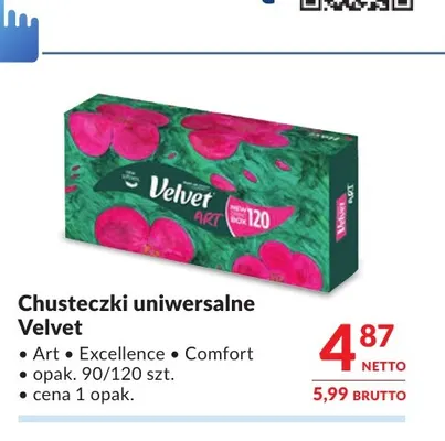 Chusteczki uniwersalne Velvet Art promocja w Makro