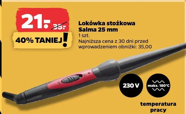 Lokówka stożkowa Salma 25 mm promocja w Netto
