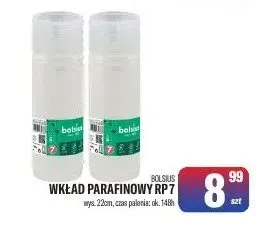 Wkład parafinowy RP7 op. 225h, cena parafina 96-148 h promocja w Tomi Markt