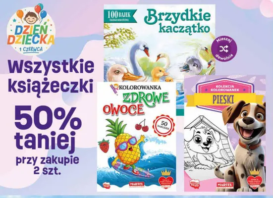 Kolorowanka Zdrowe Owoce Martel promocja w Dino