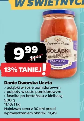 Danie Dworska Uczta pulpety w sosie pomidorowym promocja w Netto