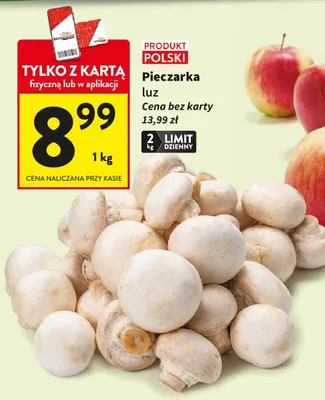 Pieczarka luz promocja w Intermarche