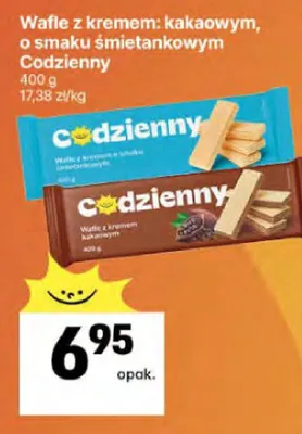 Wafle z kremem: kakaowym, o smaku śmietankowym promocja w Delikatesy Centrum