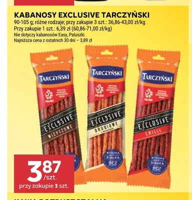 Kabanosy Exclusive chilli Tarczyński promocja w Stokrotka