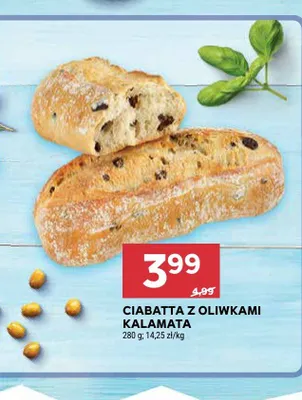 Ciabatta z oliwkami Kalamata promocja w Stokrotka