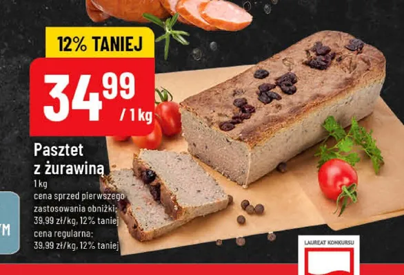 Pasztet z żurawiną promocja w POLOmarket