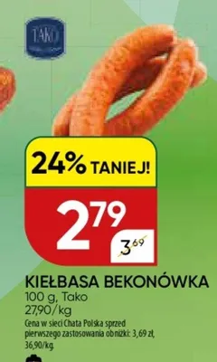 Kiełbasa bekonówka promocja w Chata Polska