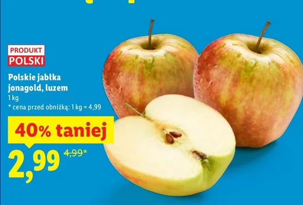 Jabłka jonagold, luzem promocja w Lidl