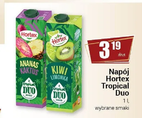 Napój Hortex Tropical Duo Ananas Kaktus promocja w Premium Nasz Sklep