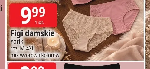 Figi damskie Yorik promocja w Leclerc