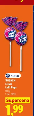 Lizaki Lolli Pops Roshen promocja w Lidl