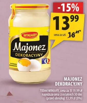 Majonez dekoracyjny Winiary promocja w Arhelan