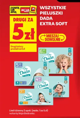Pieluszki Dada Extra Soft promocja w Biedronka