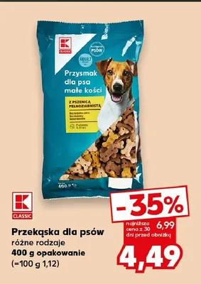 Przekąska dla psów K-Classic promocja w Kaufland