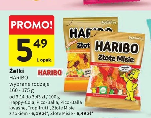 Żelki HARIBO promocja w Intermarche