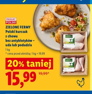 Podudzia z kurczaka Zielone Fermy promocja w Lidl