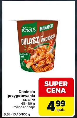 Danie do przygotowania Gulasz po węgiersku Knorr promocja w Carrefour Express