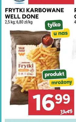 Frytki karbowane Well Done promocja w Stokrotka