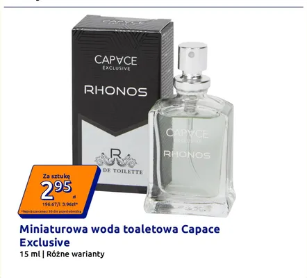 Miniaturowa woda toaletowa Capace Exclusive promocja w Action