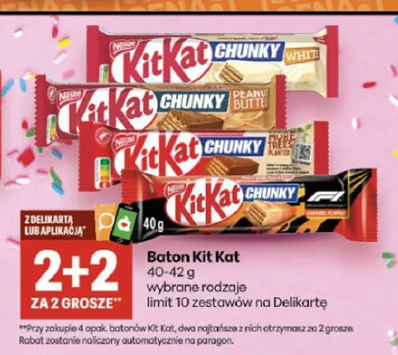 Baton Kit Kat Chunky promocja w Delikatesy Centrum