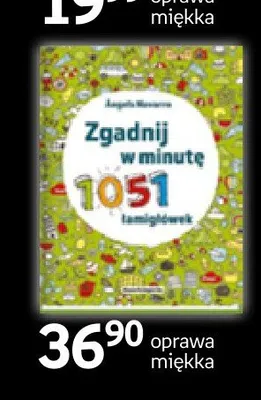 Książka Zgadnij w minutę 1051 łamigłówek oprawa miękka promocja w Empik