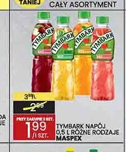 Napój Tymbark Jabłko Brzoskwinia promocja w Wafelek