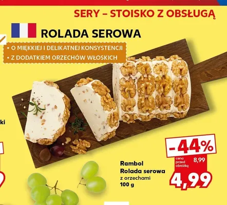 Rolada serowa z orzechami Rambol promocja w Kaufland