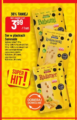 Ser żółty w plastrach Radamer Serenada promocja w POLOmarket