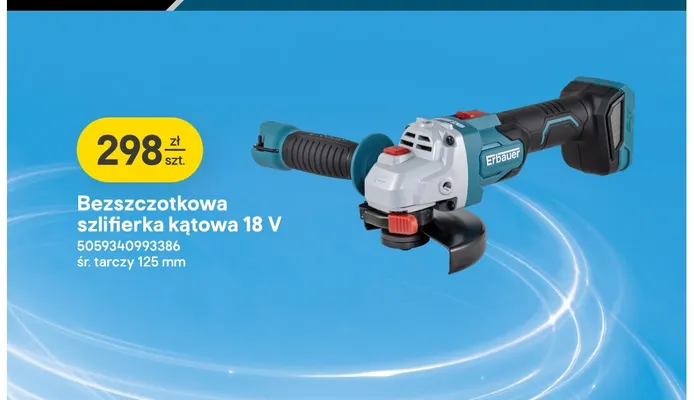 Bezszczotkowa szlifierka kątowa Erbauer promocja w Castorama