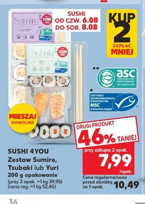 Sushi Zestaw Yuri Sushi 4You promocja w Kaufland