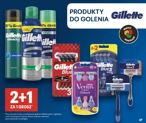 Maszynki do golenia Gillette blue 3 plus cool promocja w Delikatesy Centrum