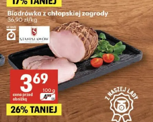 Biodrówka z chłopskiej zagrody Stanisławów promocja w Delikatesy Centrum