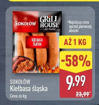 Kiełbasa śląska Sokołów promocja w Aldi