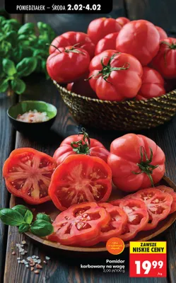 Pomidor karbowany na wagę promocja w Biedronka