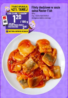 Filety śledziowe w sosie salsa promocja w POLOmarket